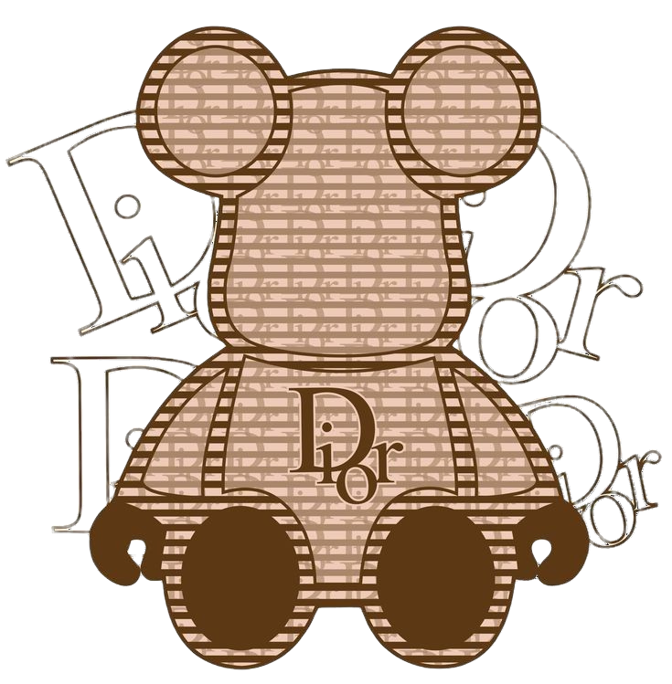 Dior Bear T-Shirt DTF Print Design