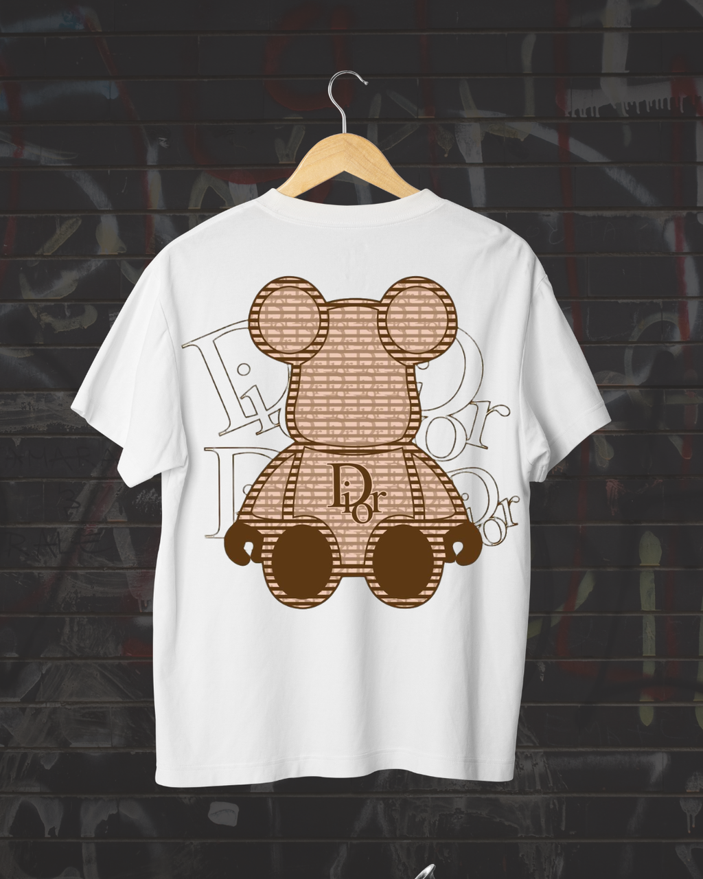 Dior Bear T-Shirt DTF Print Design
