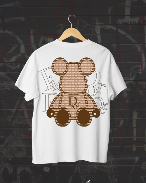 Dior Bear T-Shirt DTF Print Design