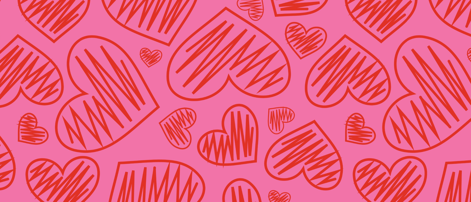 Hearts 2 Tumbler DTF Print Design