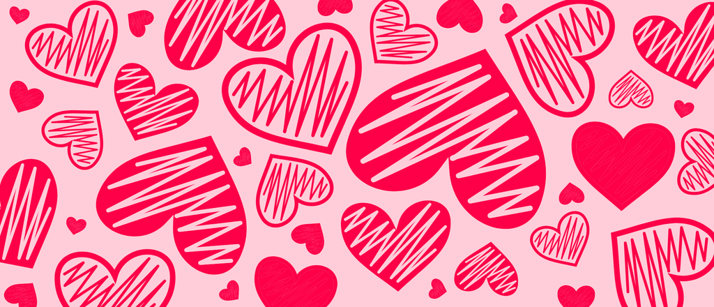Hearts 1 Tumbler DTF Print Design