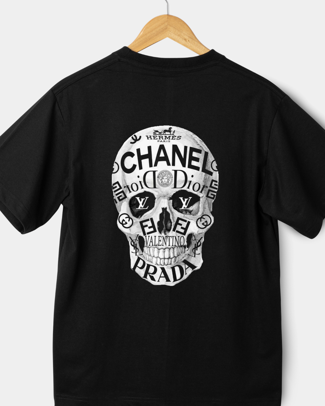 Designer Skull T-Shirt Print Design
